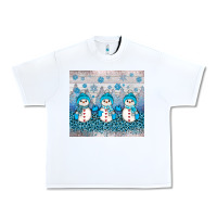 White snowman winter Urban Heavy Tee - JahusDesignShop
