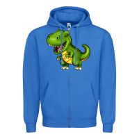 True Royal Cartoon T-Rex Zipper Hoodie - HowdyJamesFarm