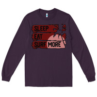 Plum surf, sleep, eat Long Sleeve Tee - Bettercallsaul