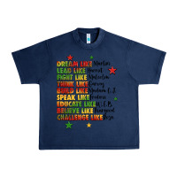 Navy inspiring black leaders juneteenth Urban Heavy Tee - LillyAllenDesigns