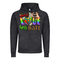 Vintage Black More Love Less Hate LGBTQ Vintage Hoodie - BundleAndBundleShop