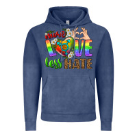 Vintage Denim More Love Less Hate LGBTQ Vintage Hoodie - BundleAndBundleShop