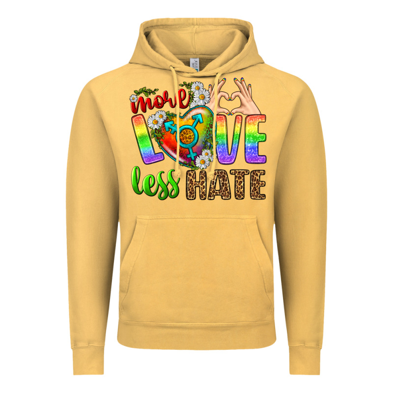 More Love Less Hate Lgbtq Vintage Hoodie by BundleAndBundleShop | Teevron