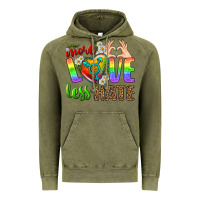 Vintage Olive More Love Less Hate LGBTQ Vintage Hoodie - BundleAndBundleShop