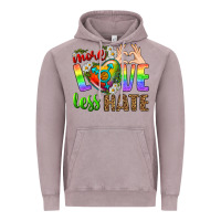 Vintage Zinc More Love Less Hate LGBTQ Vintage Hoodie - BundleAndBundleShop