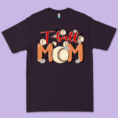 T Ball Mom Premium Tee Designed By Maliassmallbusiness