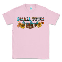 Bubblegum Pink small town big spirit Classic Tee - BundleAndBundleShop