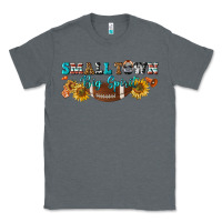 Charcoal Heather small town big spirit Classic Tee - BundleAndBundleShop