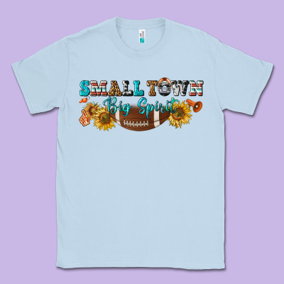 Small Town Big Spirit Classic Tee Designed By Bundleandbundleshop