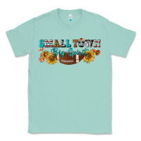 Seafoam small town big spirit Classic Tee - BundleAndBundleShop