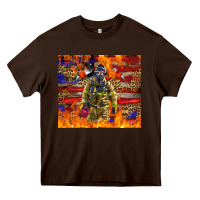 Chocolate Brown Western Firefighter With American Heavy Core Tee - LillyAllenDesigns
