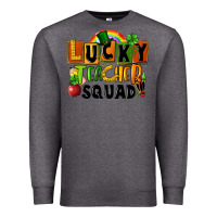 Charcoal Heather lucky teacher squad Premium Sweatshirt - FaDigitalArtStudio