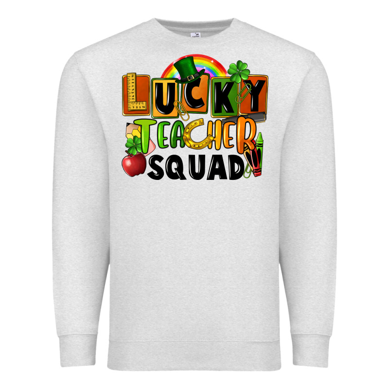 Lucky Teacher Squad Premium Sweatshirt by FaDigitalArtStudio | Teevron