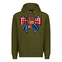 Army Green bow Premium Hoodie - JahusDesignShop