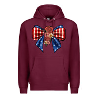 Burgundy bow Premium Hoodie - JahusDesignShop