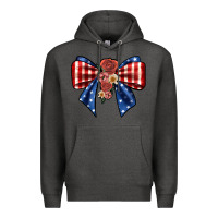 Charcoal Heather bow Premium Hoodie - JahusDesignShop