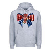 Heather Grey bow Premium Hoodie - JahusDesignShop