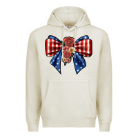 Oatmeal Heather bow Premium Hoodie - JahusDesignShop