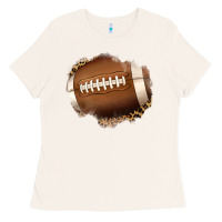 Bone leopard american football patch Ladies Tee - Jasminsmagicworld