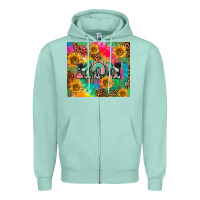 Seafoam Mom rainbow sunflower Zipper Hoodie - CowGirlArtShop