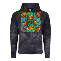 Cloud Black Lake Boat Rudder And Sunflowers Seamless Pattern Vintage Hoodie - BundleAndBundleShop