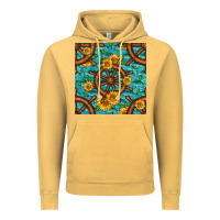 Vintage Mustard Lake Boat Rudder And Sunflowers Seamless Pattern Vintage Hoodie - BundleAndBundleShop