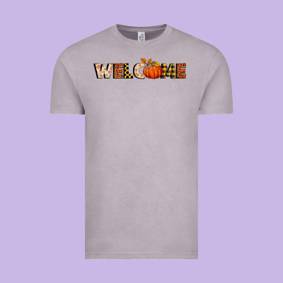 Welcome Pumpkin Vintage Tee Designed By Bundleandbundleshop