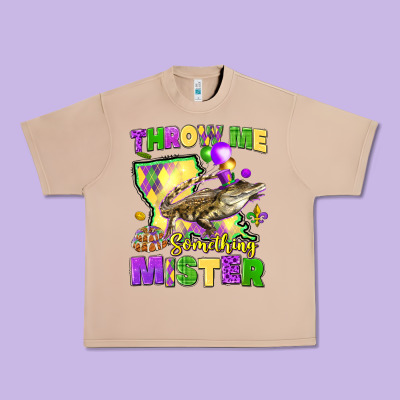 Throw Me Something Mister Louisiana Mardi Gras Urban Heavy Tee Designed By Lillyallendesigns