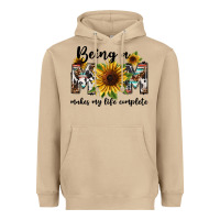 Mushroom Being a mom makes my life complete Mother's Day Heavyweight Hoodie - FaDigitalArtStudio