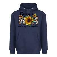 Navy Being a mom makes my life complete Mother's Day Heavyweight Hoodie - FaDigitalArtStudio