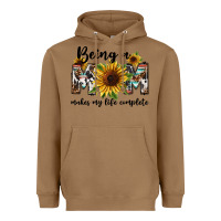 Toasted Coconut Being a mom makes my life complete Mother's Day Heavyweight Hoodie - FaDigitalArtStudio