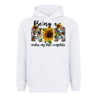 White Being a mom makes my life complete Mother's Day Heavyweight Hoodie - FaDigitalArtStudio
