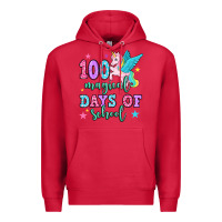 Cardinal hundred magical days of school unicorn Premium Hoodie - OliviaCreatesArt