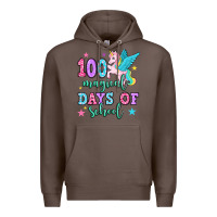 Coffee hundred magical days of school unicorn Premium Hoodie - OliviaCreatesArt