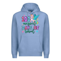 Colony Blue hundred magical days of school unicorn Premium Hoodie - OliviaCreatesArt