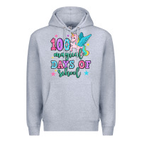 Heather Grey hundred magical days of school unicorn Premium Hoodie - OliviaCreatesArt