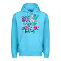 Ocean Blue hundred magical days of school unicorn Premium Hoodie - OliviaCreatesArt