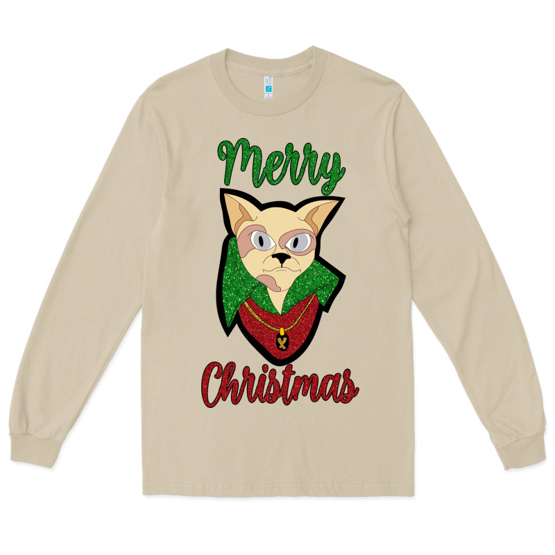 Merry Christmas Cat Long Sleeve Tee by Bettercallsaul | Teevron