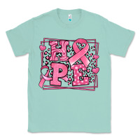 Seafoam hope breast cancer awareness ribbon Classic Tee - LillyAllenDesigns