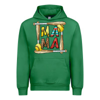 Emerald softball mama Urban Hoodie - CowhideDigitalArt
