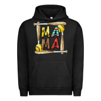 Pigment Black softball mama Urban Hoodie - CowhideDigitalArt