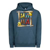 Pigment Midnight Navy softball mama Urban Hoodie - CowhideDigitalArt
