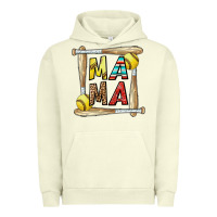 Pigment Pistachio softball mama Urban Hoodie - CowhideDigitalArt