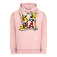 Pigment Salmon softball mama Urban Hoodie - CowhideDigitalArt