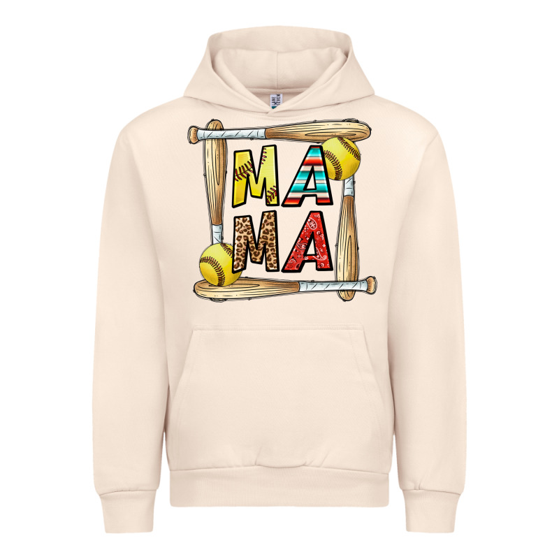 Softball Mama Urban Hoodie by CowhideDigitalArt | Teevron