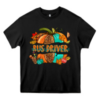 Black bus driver pumpkin Heavy Core Tee - NancyCooperArtShop