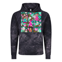 Cloud Black Hairdresser Gnomes With Hearts And Pearls With Leopard Vintage Hoodie - BundleAndBundleShop