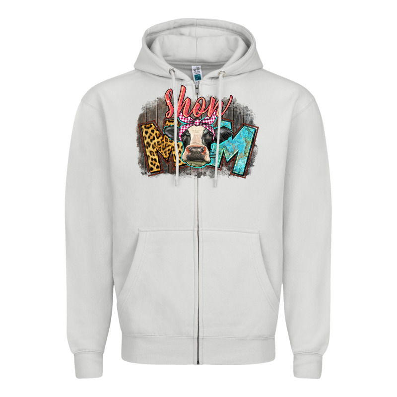 Show Mom Cow Zipper Hoodie by CowGirlArtShop | Teevron