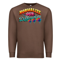 Chestnut Normalize our differences Autism Premium Sweatshirt - FaDigitalArtStudio