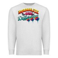 Oatmeal Heather Normalize our differences Autism Premium Sweatshirt - FaDigitalArtStudio